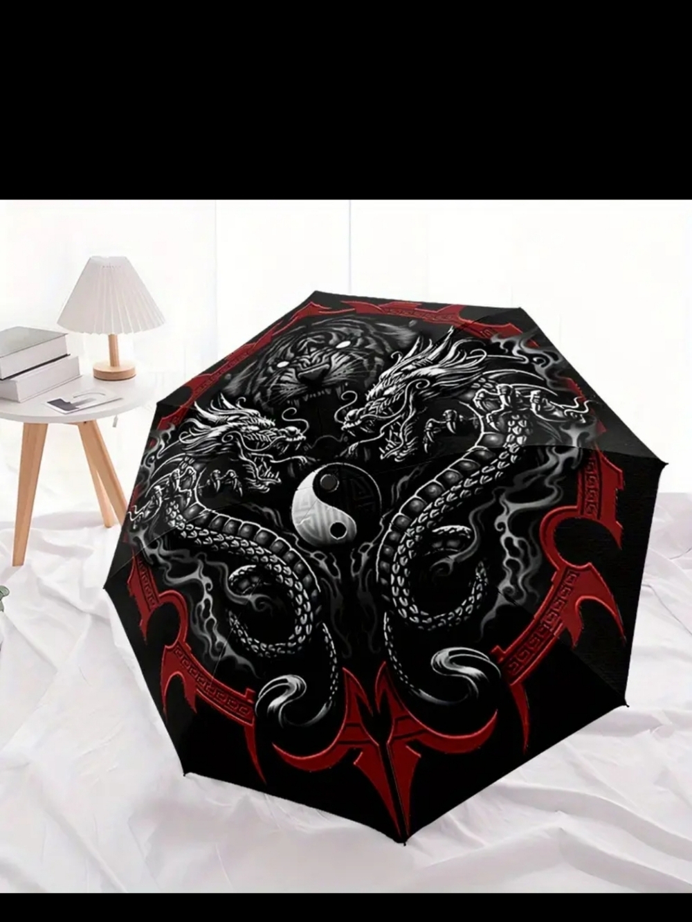🆕️☯️🐉🐯 YIN YANG DRAGON & TIGER AUTOMATIC & COMPACT UMBRELLA 🐉🐯☯️ - Picture 4 of 7
